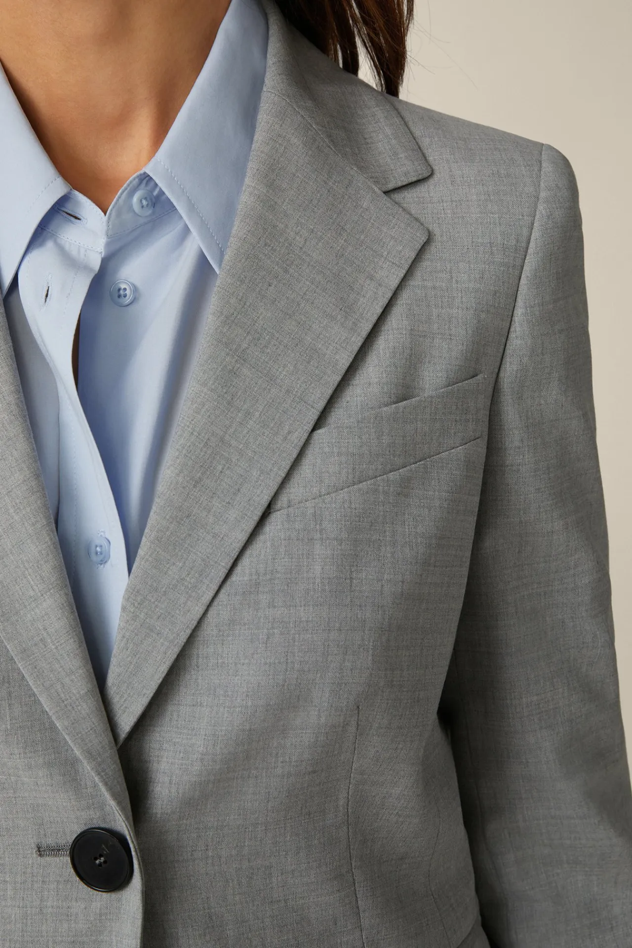 Wollmix-Blazer In Hell Melange*Windsor Outlet