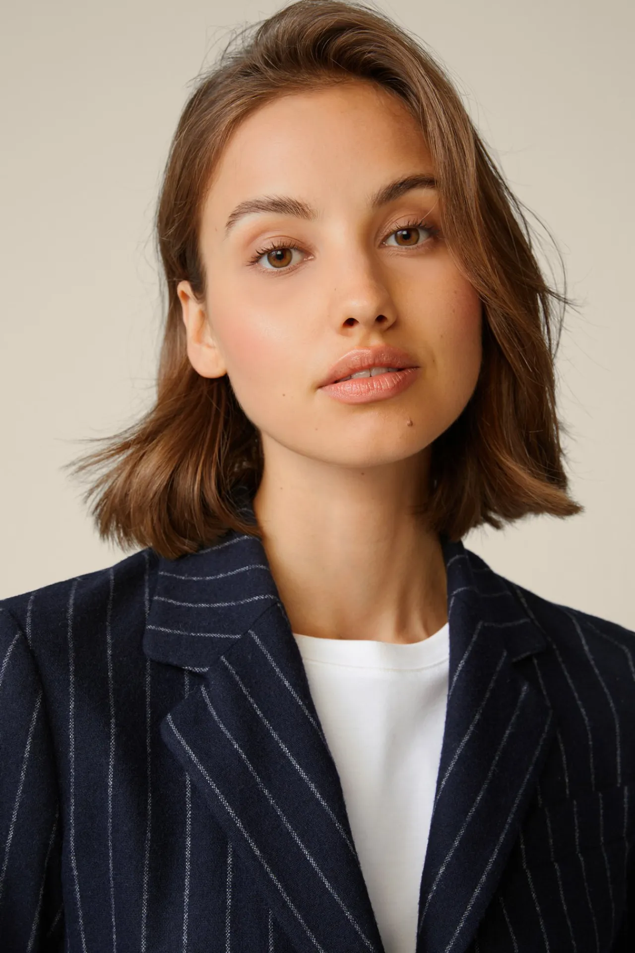 Wollmix-Blazer Mit Kreidestreifen In*Windsor Sale
