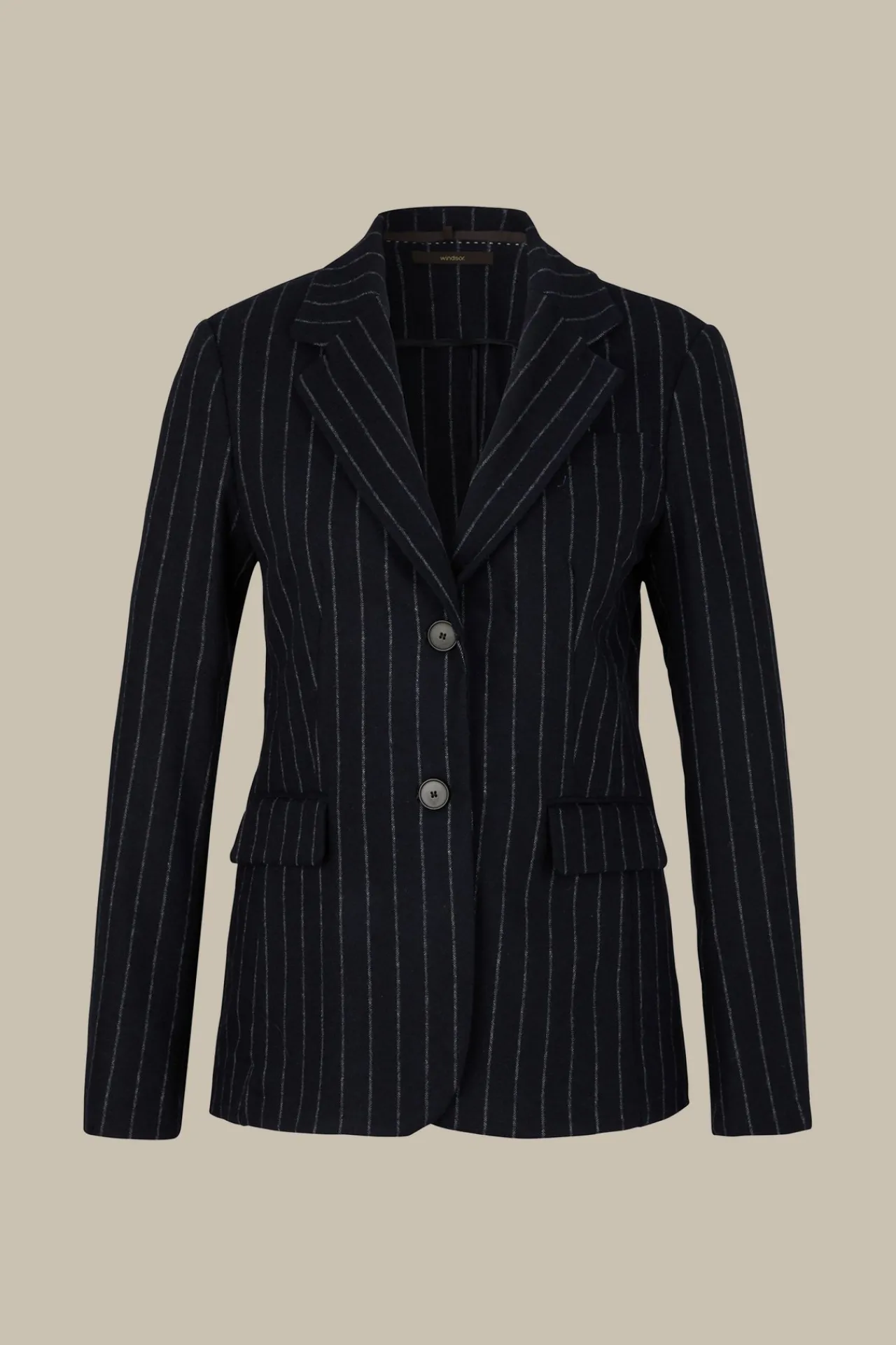 Wollmix-Blazer Mit Kreidestreifen In*Windsor Sale