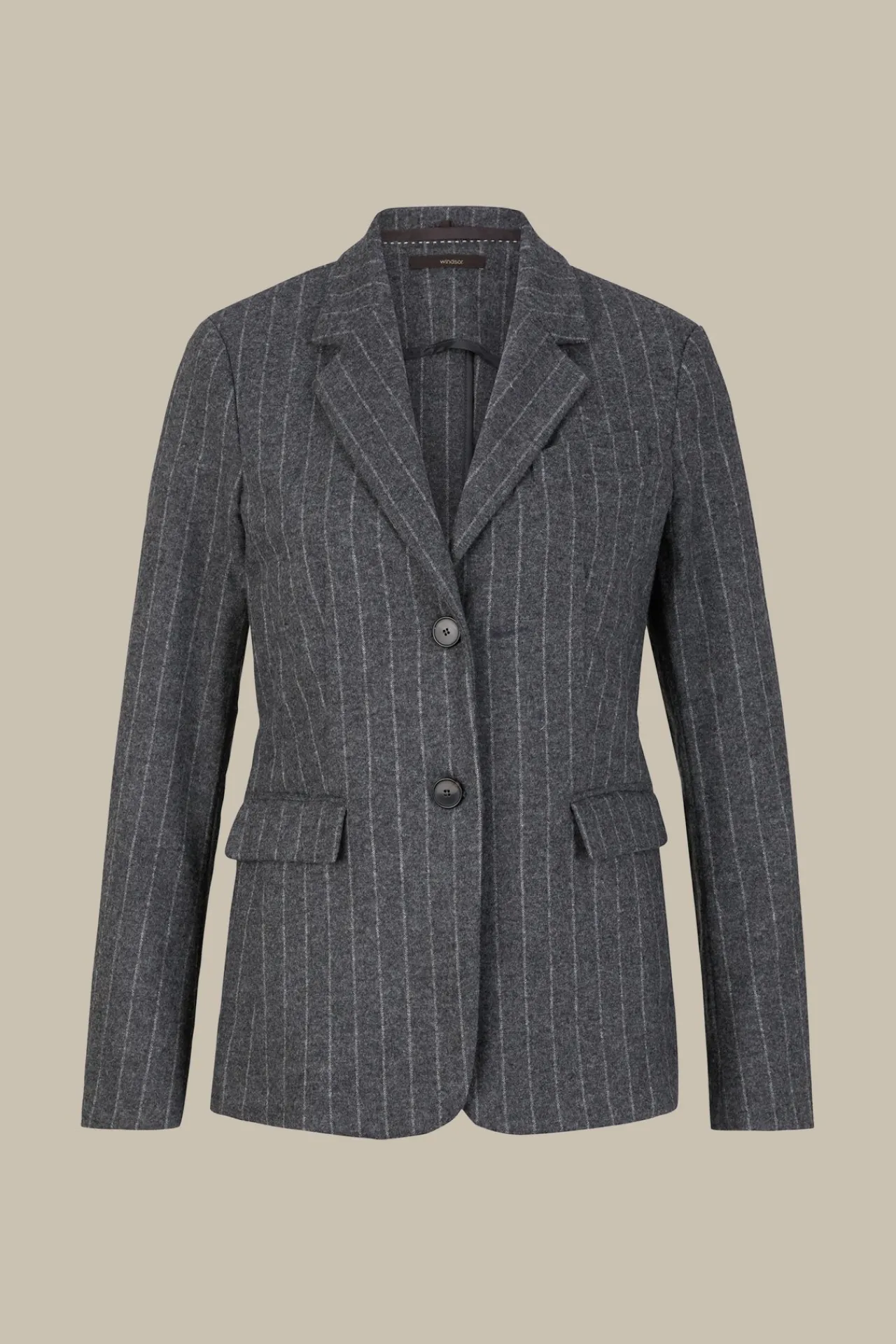 Wollmix-Blazer Mit Kreidestreifen In*Windsor Online