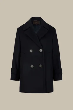 Wollmix-Caban-Jacke Mit Breitem Revers In*Windsor Discount