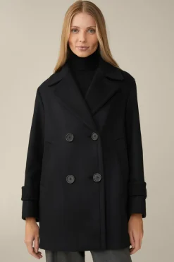 Wollmix-Caban-Jacke Mit Breitem Revers In*Windsor Best