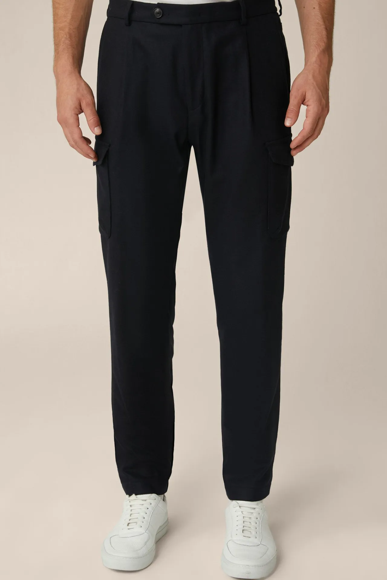 Wollmix-Cargo-Hose Famo Mit Cashmere Und Bundfalte In*Windsor Outlet