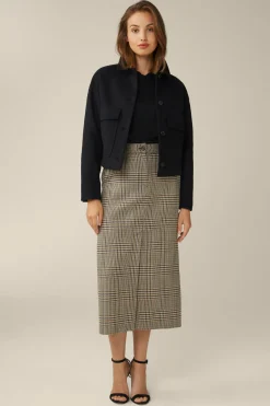 Wollmix-Kurz-Jacke In*Windsor New