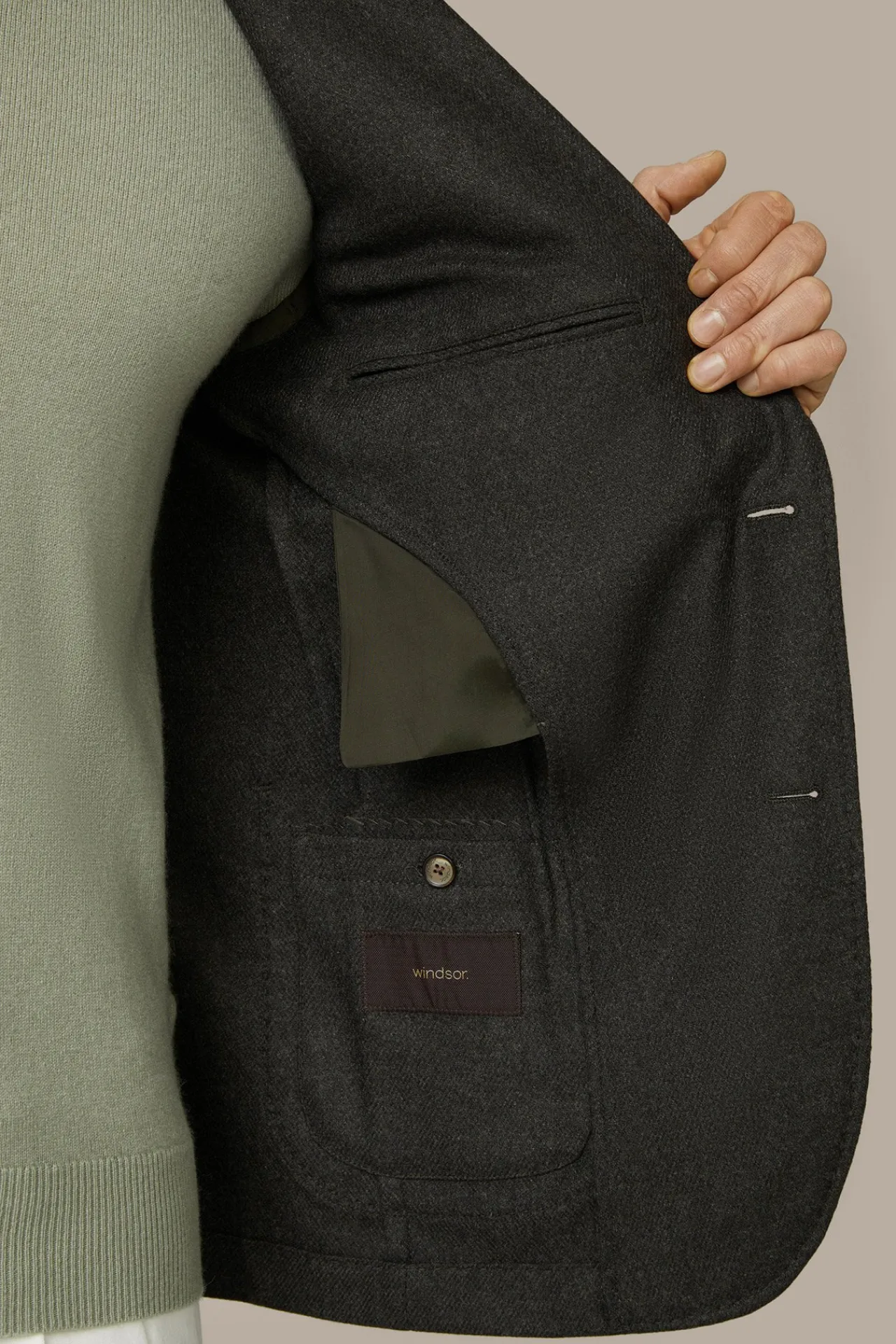 Wollmix-Sakko Giro Mit Cashmere In*Windsor Outlet
