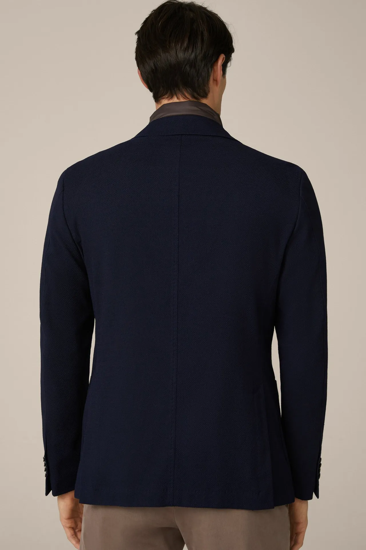 Wollmix-Sakko Triest In Navy Strukturiert*Windsor Sale