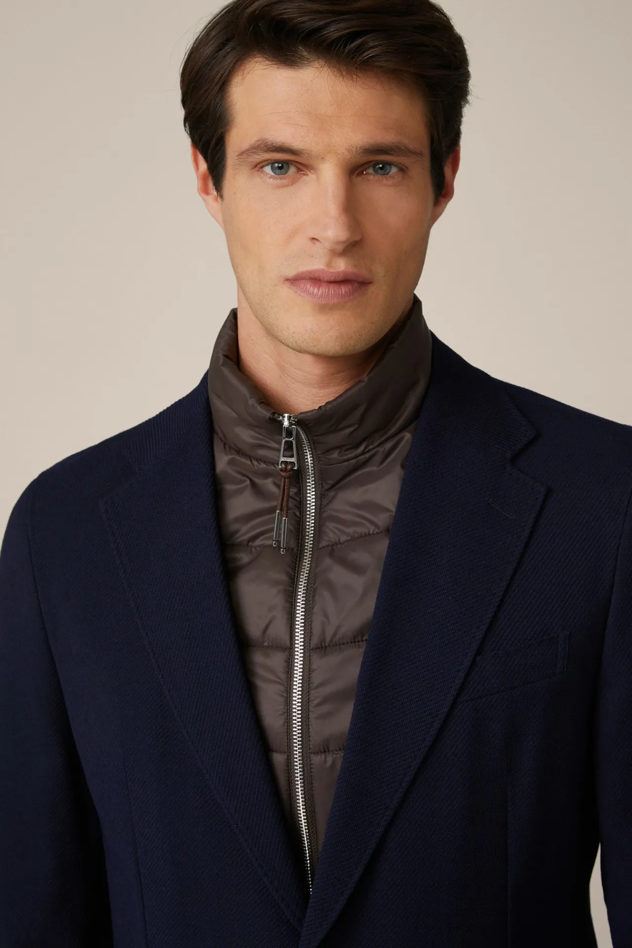 Wollmix-Sakko Triest In Navy Strukturiert*Windsor Sale