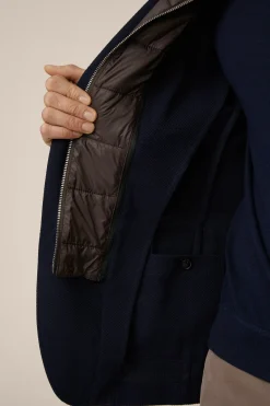 Wollmix-Sakko Triest In Navy Strukturiert*Windsor Sale