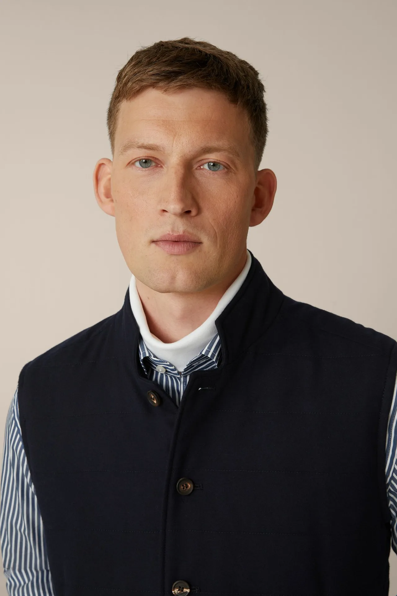 Wollmix-Weste Emiliano Mit Stehkragen In*Windsor Discount