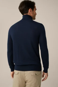 Woll-Rollkragen-Pullover Nando Mit Seide Und Cashmere In*Windsor New
