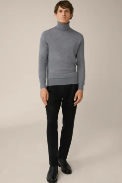 Woll-Rollkragen-Pullover Nando Mit Seide Und Cashmere In*Windsor Fashion