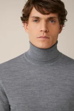 Woll-Rollkragen-Pullover Nando Mit Seide Und Cashmere In*Windsor Fashion