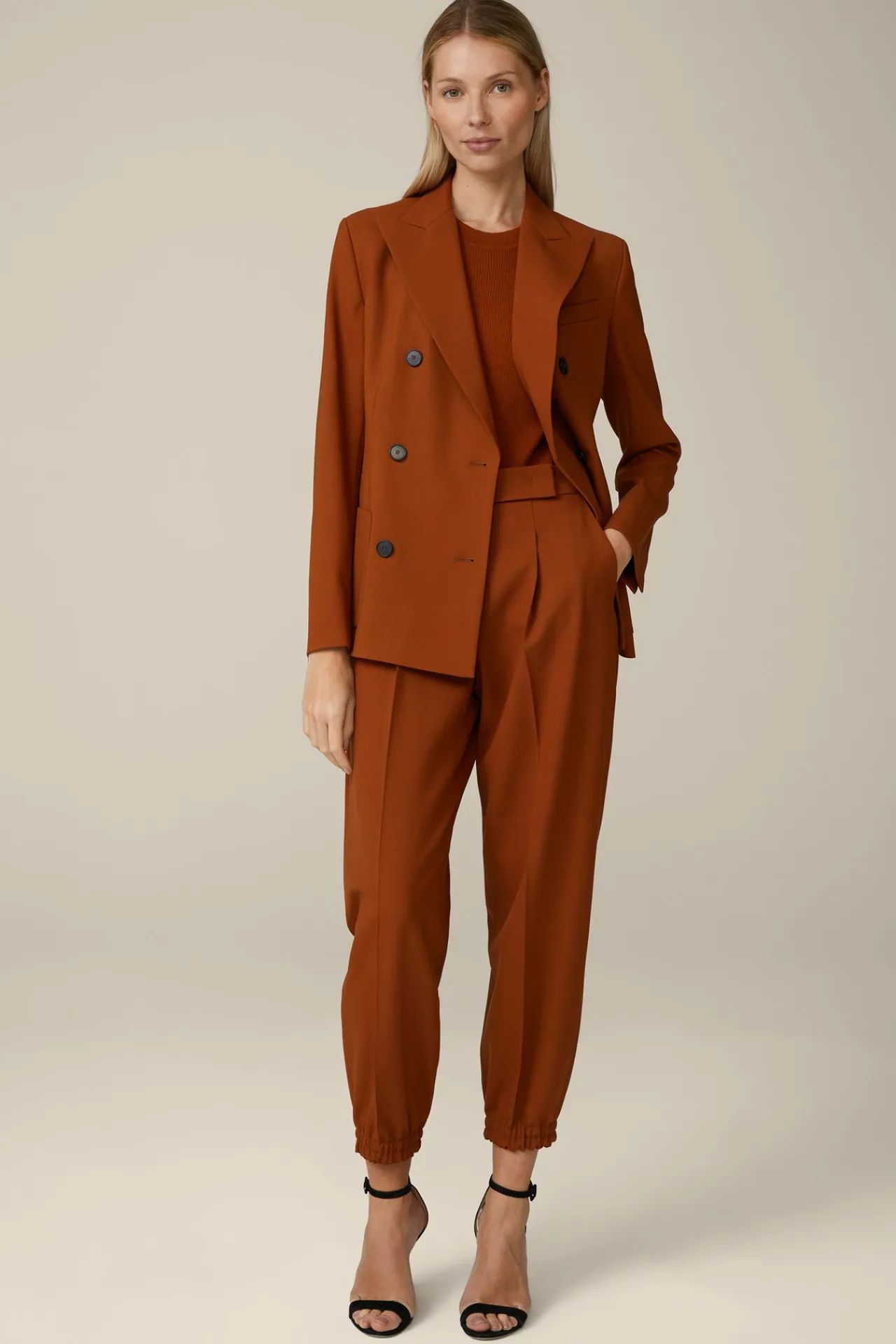 Wollstretch-Hose Im Jogger-Stil In*Windsor Clearance