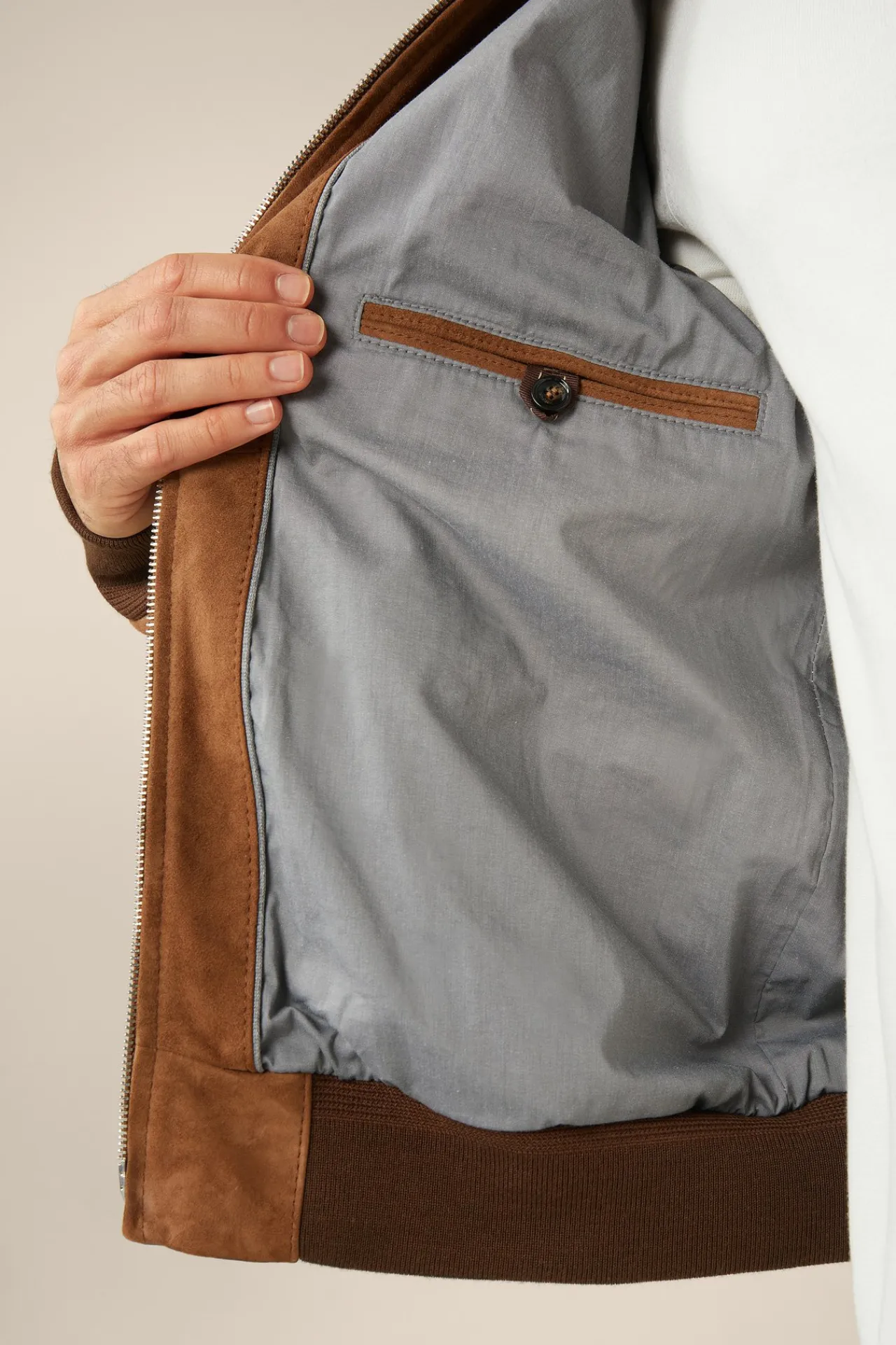 Ziegenvelours-Leder-Blouson Borello In*Windsor Best