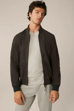 Ziegenvelours-Leder-Blouson Borello In*Windsor New