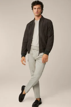 Ziegenvelours-Leder-Blouson Borello In*Windsor New