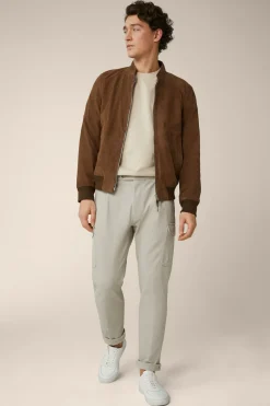 Ziegenvelours-Leder-Blouson Borello In*Windsor Sale