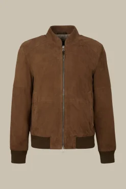 Ziegenvelours-Leder-Blouson Borello In*Windsor Sale