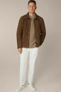 Ziegenvelours-Lederjacke Parma Mit Umlegekragen In*Windsor Outlet